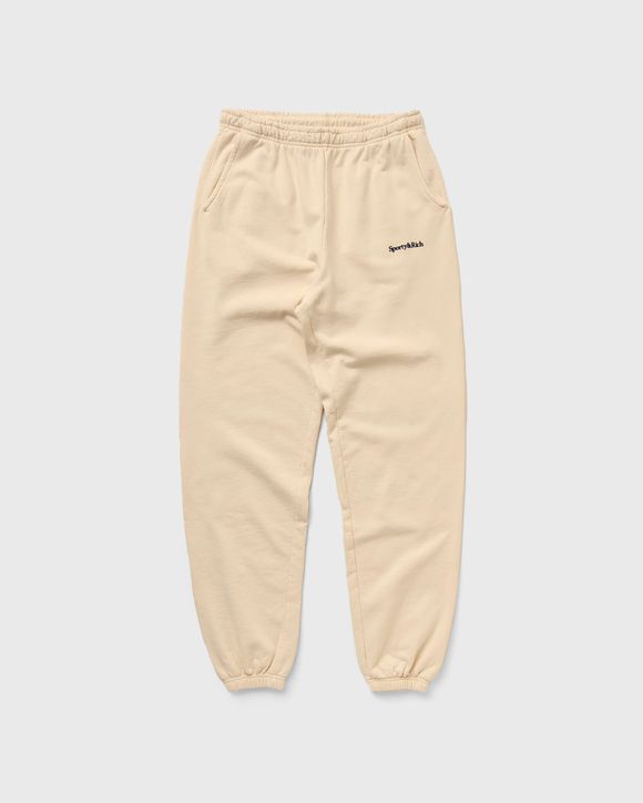 Sporty & Rich Serif Logo Sweatpant Beige