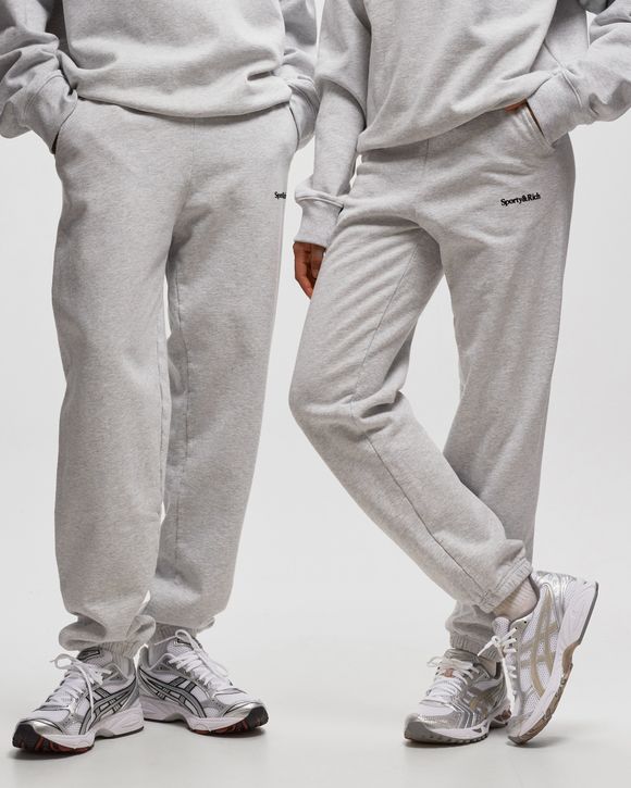 Sporty & Rich Varsity Crest Sweatpant Grey