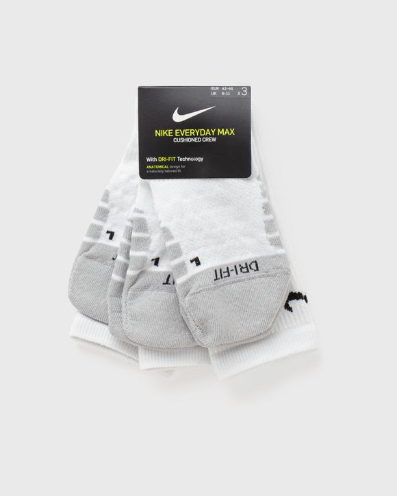 Nike Max Cushioned Training Crew Socks (3 Pairs) White