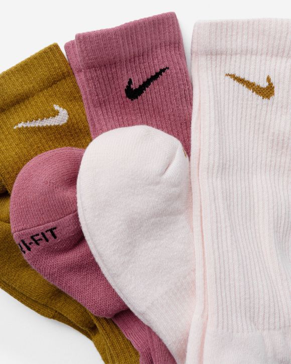 Nike Everyday Plus Cushioned Training Crew Socks (3 Pairs) Grey