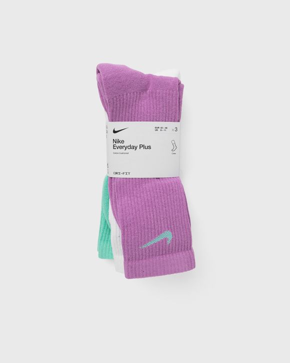 Daily 3 Pack Quarter Socks - Multi Pink