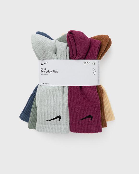 Nike Everyday Plus Cushioned Training Crew Socks (6 Pairs) Multi | BSTN ...