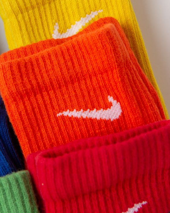 Nike Everyday Plus Cushioned Crew Socks Orange (2 Pack)