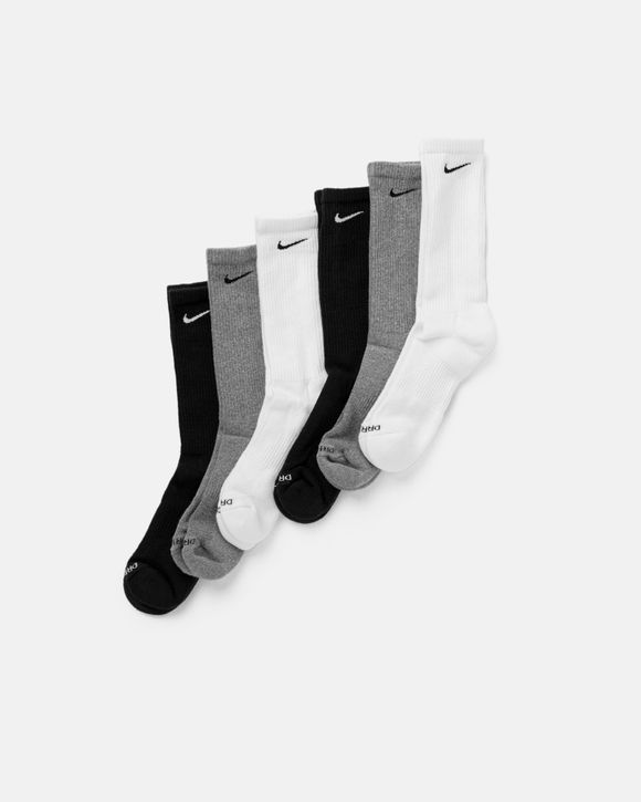 Nike mens Everyday Plus Cushion Crew Training 6 Pair Socks, Dark