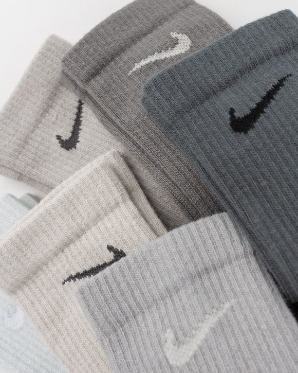 Nike Everyday Plus Cushioned Training Crew Socks (6 Pairs) Grey -  MULTI-COLOR