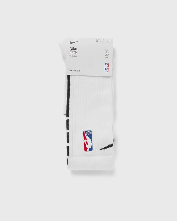 Nike NBA CREW Elite Socks White - white/black