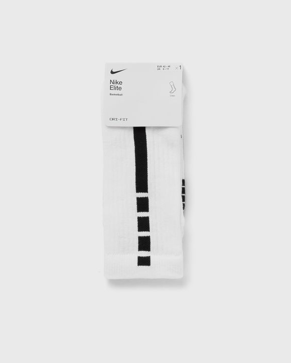 Nike Elite Versatility Mid Basketball Socks in White for Men