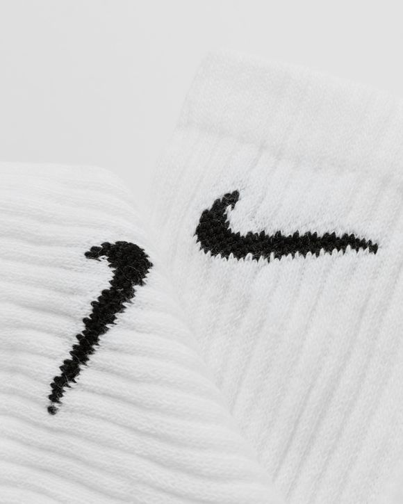 Nike Everyday Cushioned Training Crew Socks (6 Pairs) White - WHITE/BLACK