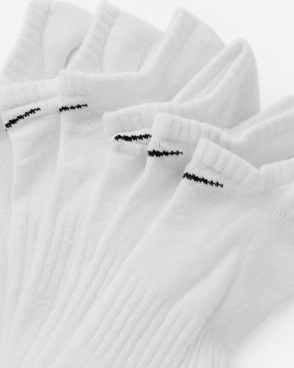 Nike Everyday Cushioned Training No-Show Socks (6 Pairs) White - white/black