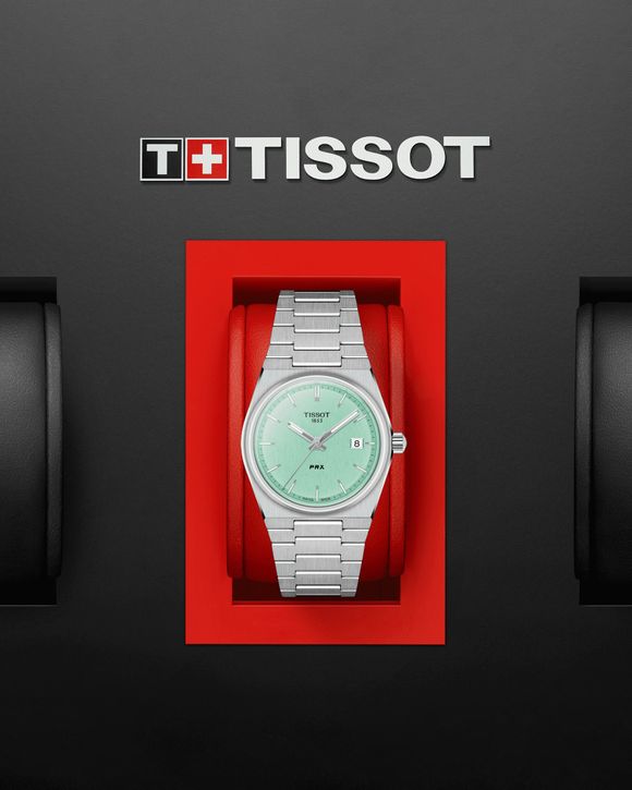 Tissot PRX 35mm Green Silver GRAU