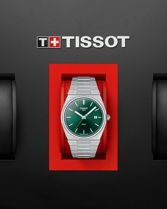 Tissot PRX Green Silver GRAU