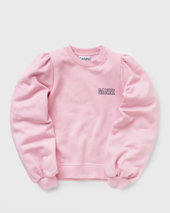 Ganni WMNS Puff Shoulder Sweatshirt Pink - SWEET LILAC