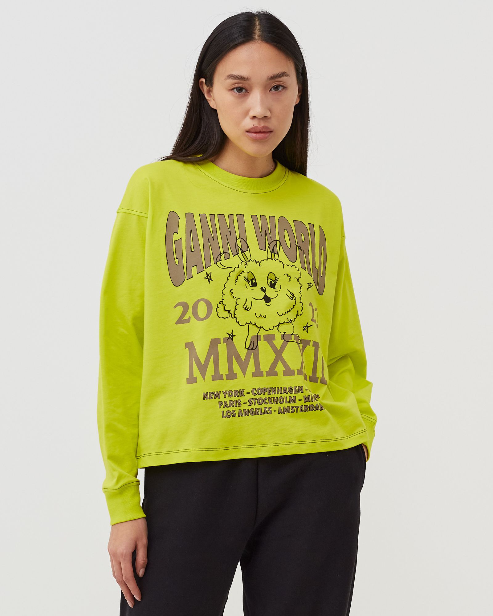 Basic Jersey Long Sleeve Oversize T-shirt