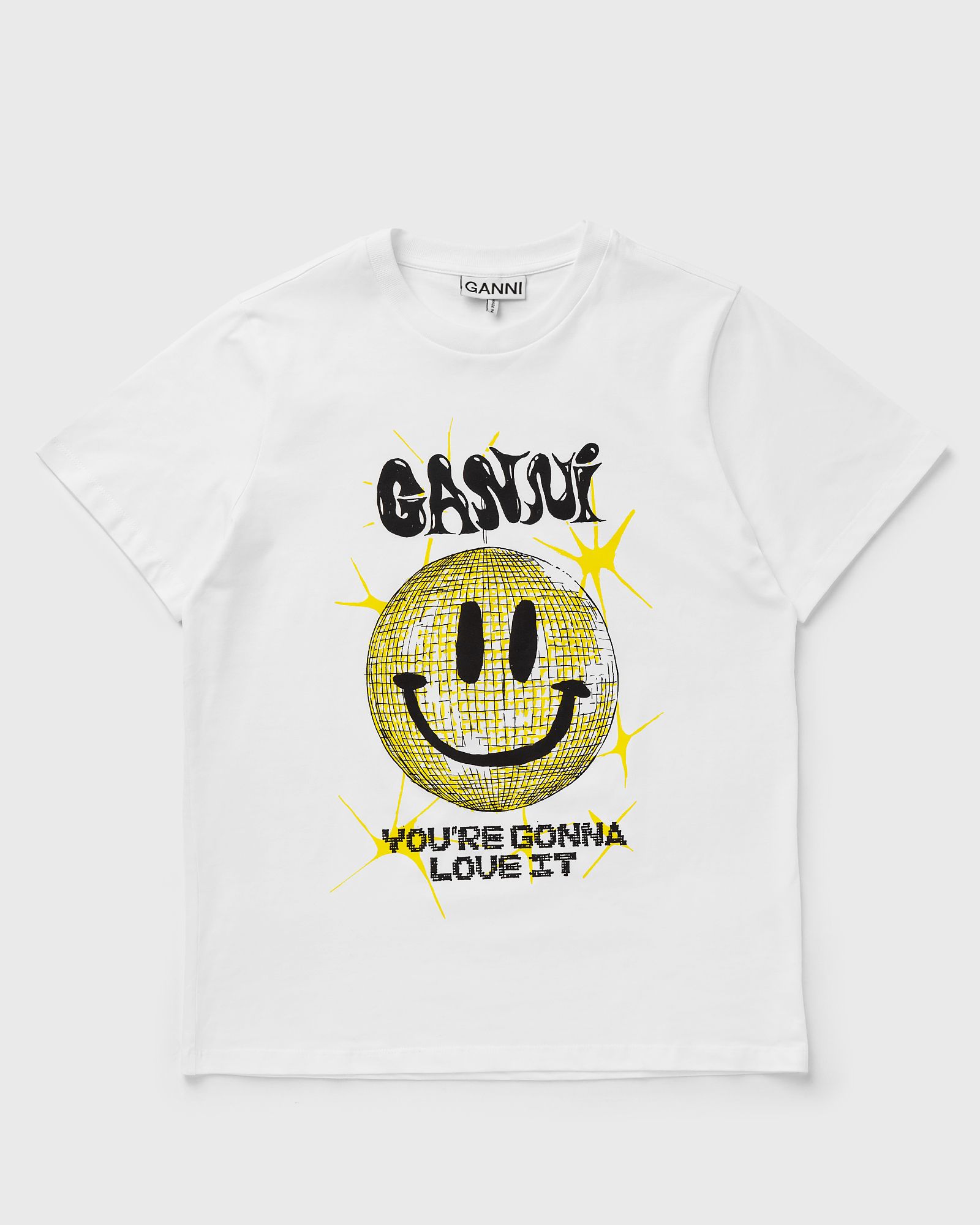【GANNI】JERSEY SMILEY RELAXED T SHIRT GANNI Basic Jersey Smiley Relaxed T-Shirt | Shopbop