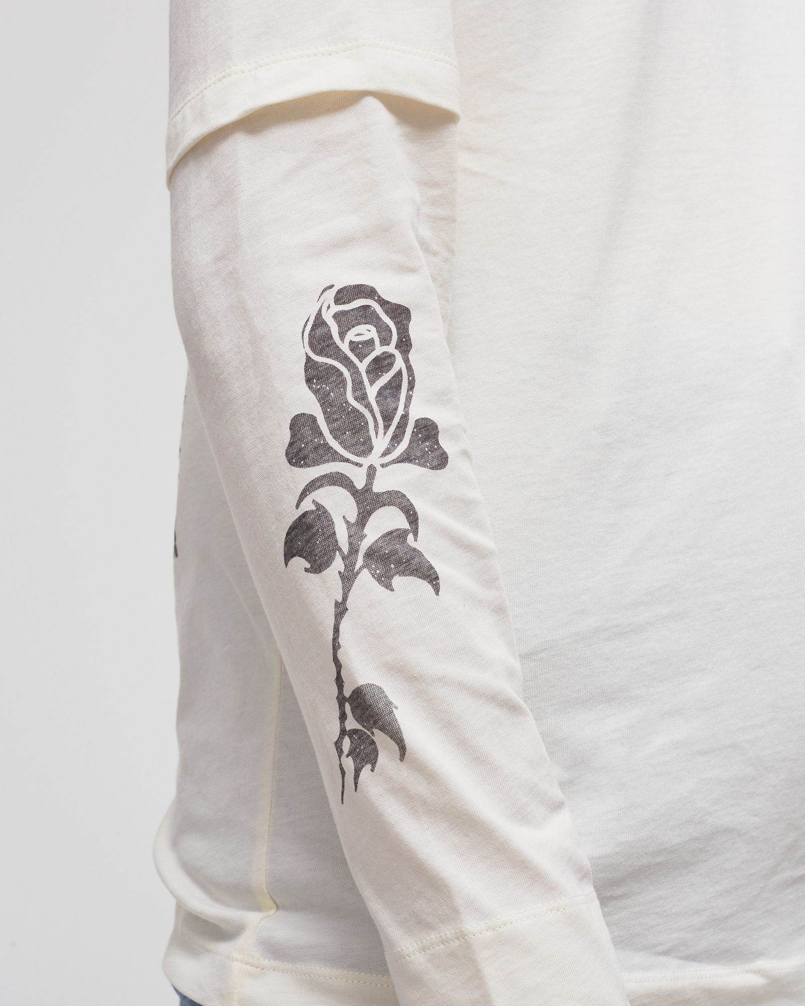 Light Jersey Layered Long Sleeve T-shirt