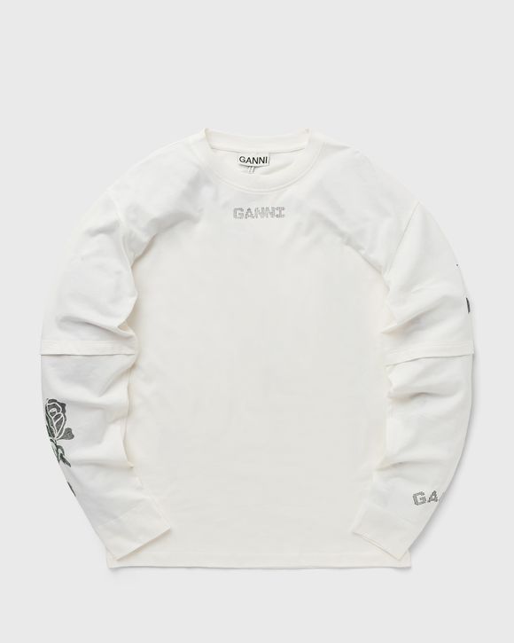 White Layered Long Sleeve T-Shirt