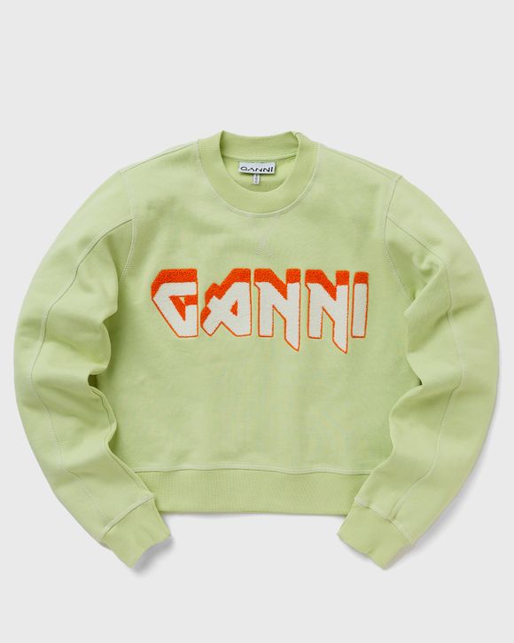 Ganni WMNS Isoli Ganni Rock Sweatshirt Green - LILY GREEN