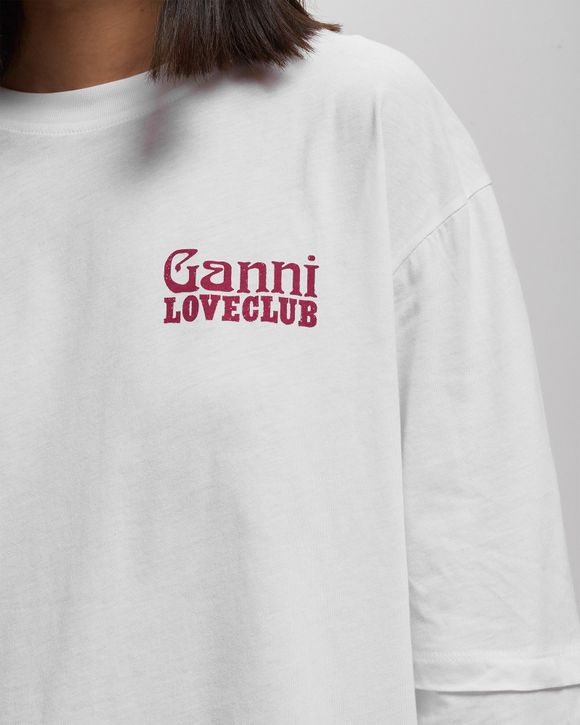 Ganni Peach T-Shirt - White