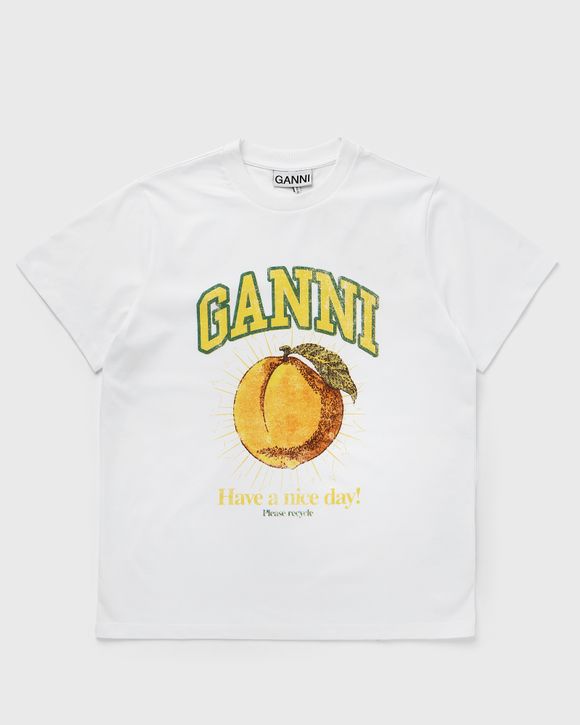 Ganni Peach T-Shirt - White