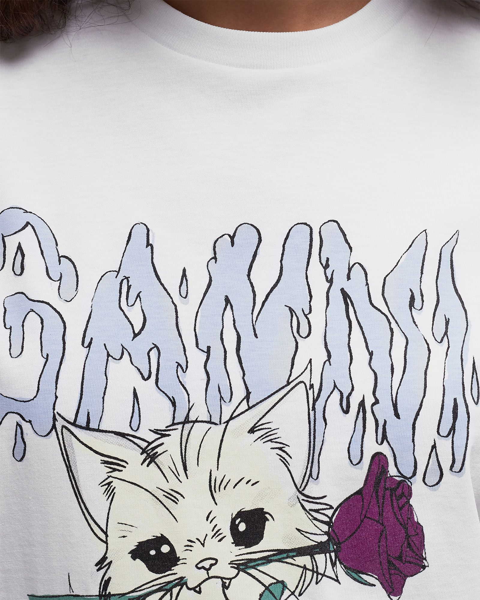 Basic Jersey Rose Cat Relaxed T-shirt