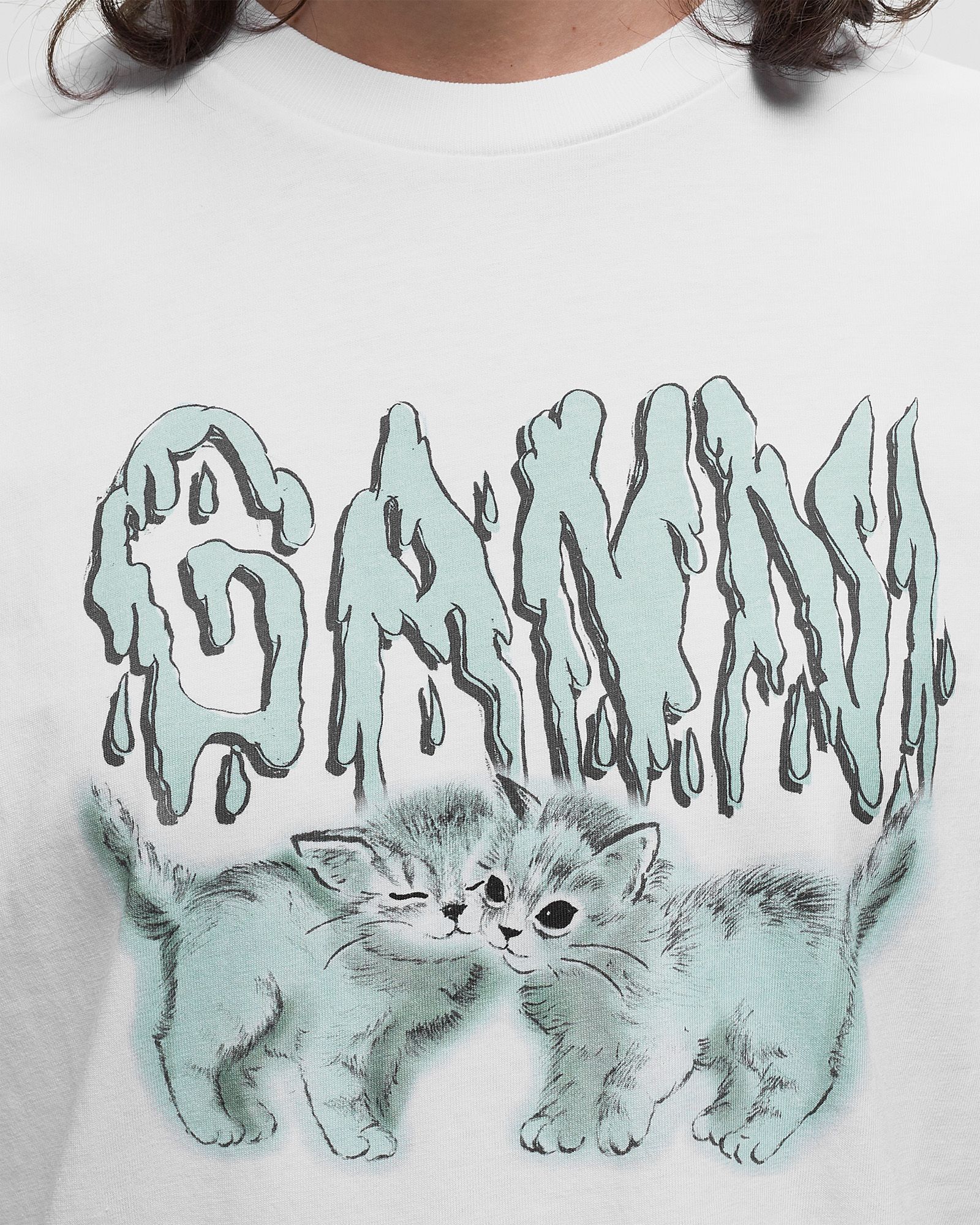 Basic Jersey Love Cats Relaxed Tee