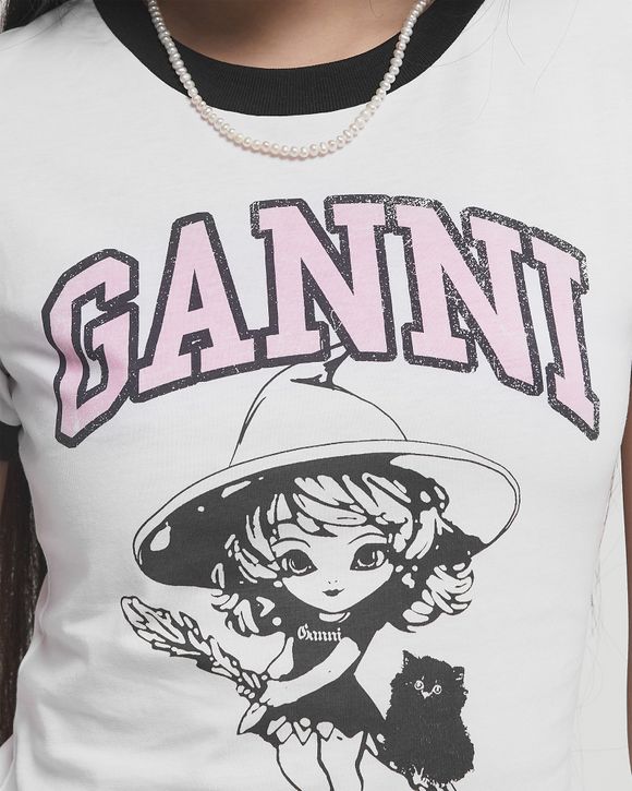 GANNI/ガニー Basic Jersey Witch Small T Ganni Basic Jersey Witch Small Tee White | BSTN Store