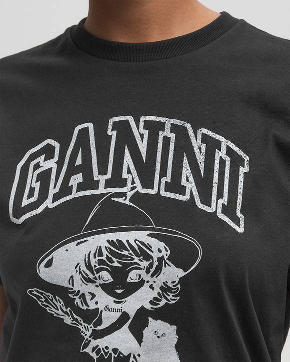 Ganni Basic Cotton Witch Relaxed Tee Grey | BSTN Store