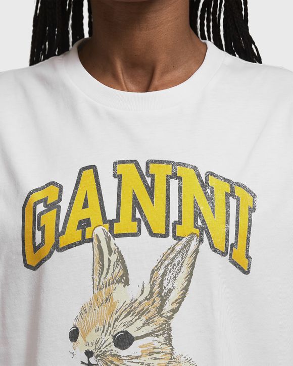 【GANNI】Basic Jersey Bunny T-shirt T シャツ Primrose Pink Pink Basic Jersey Bunny T-shirt | GANNI US