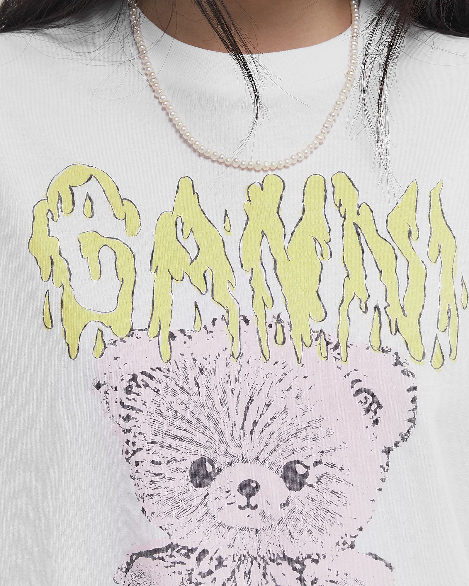 Basic Cotton Jersey Teddy Relaxed Tee