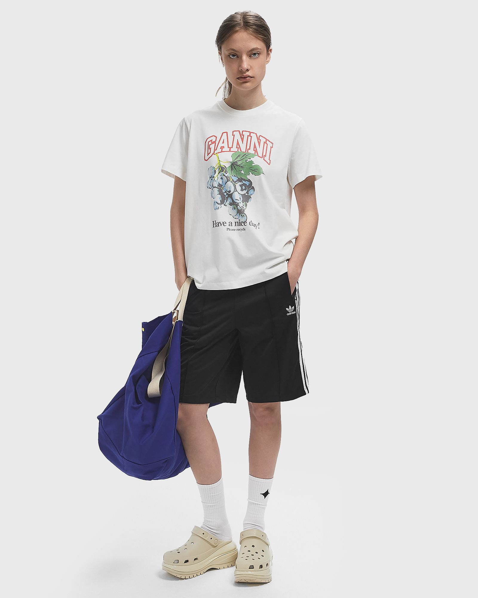 Basic Cotton Jersey Grapes Relaxed Tee