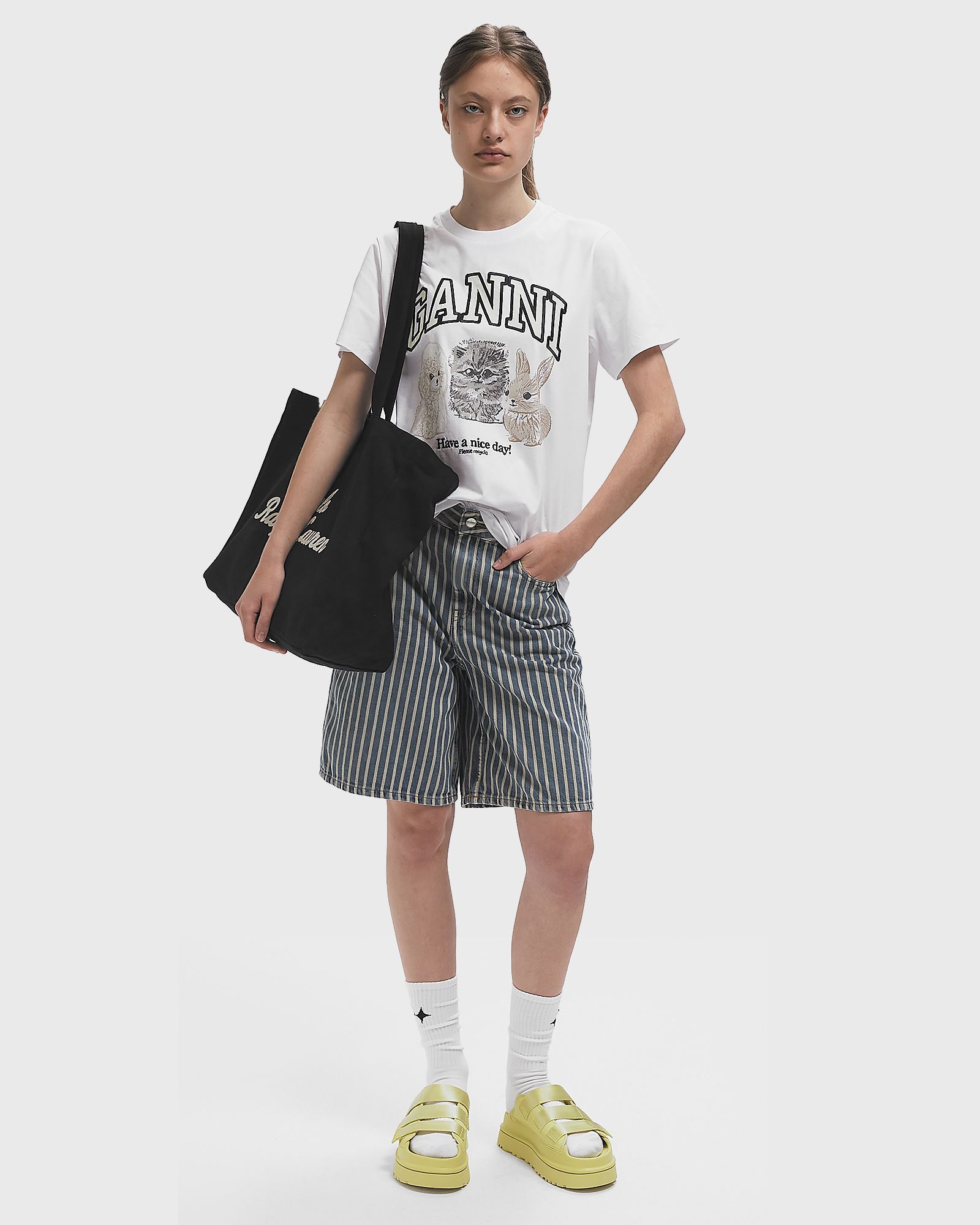 Basic Cotton Jersey Animals Relaxed Tee