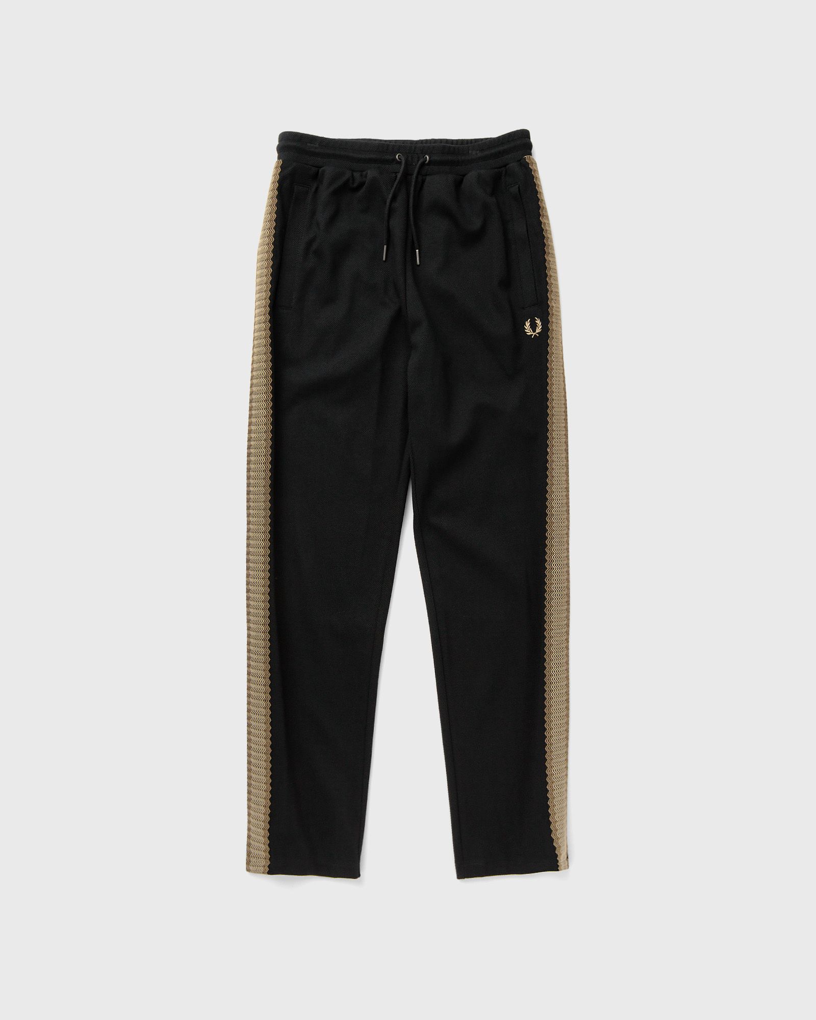 Fred Perry - crochet tape track pant men track pants black in größe:xl