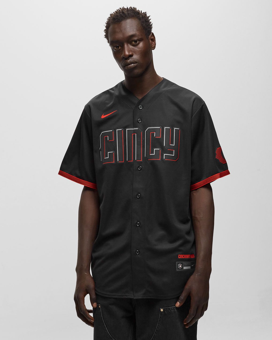 Nike MLB Cincinnati Reds Official Replica Jersey City Connect Black BSTN Store