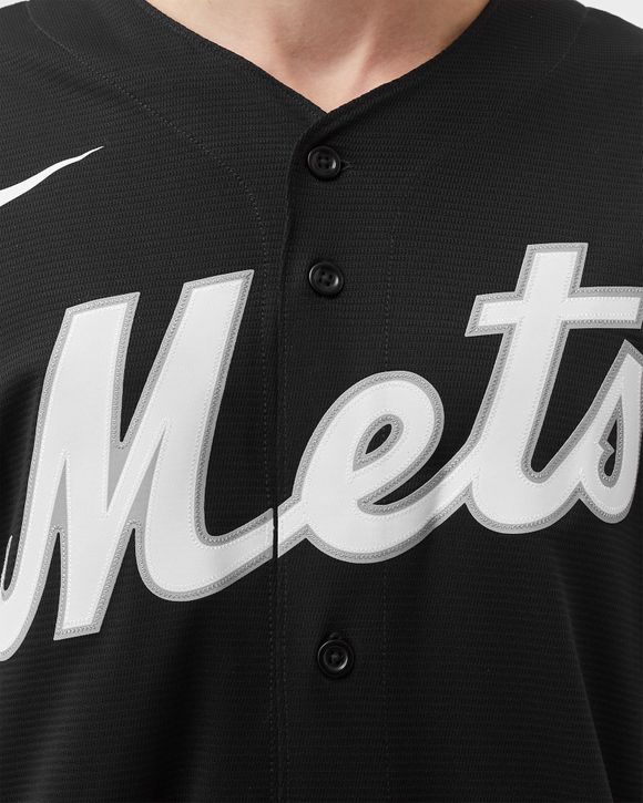 Men's New York Mets Nike Black/White Official Replica Jersey