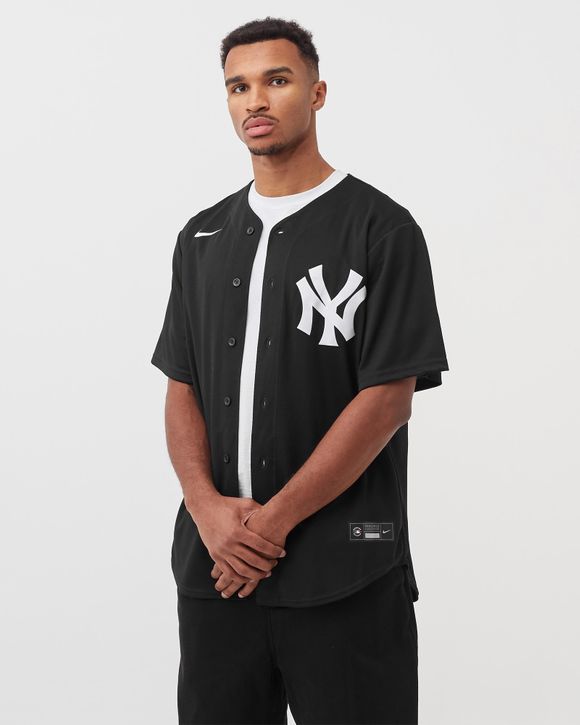 Nike New York Yankees Baseball Jersey Small Black Pullover MLB Baseball NY  NWT