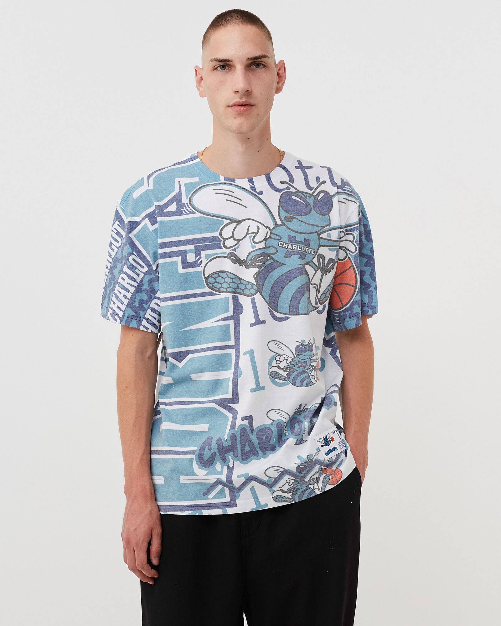 NBA JUMBOTRON 2.0 SUBLIMATED S/S TEE HORNETS