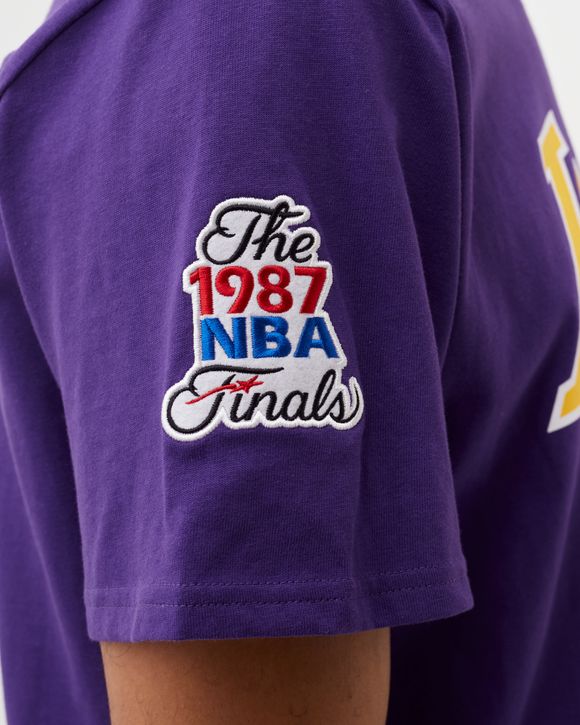 Los Angeles Lakers 87 NBA Champs Lakers T-Shirt By Mitchell & Ness