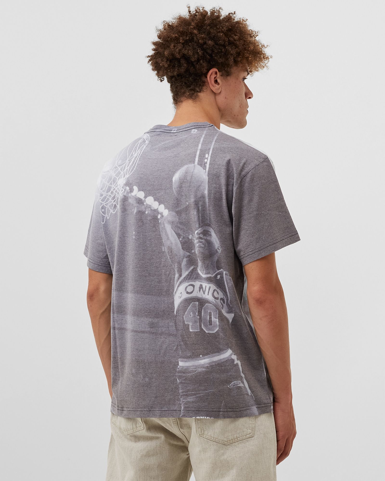 NBA ABOVE THE RIM SUBLIMATED S/S TEE SUPERSONICS  SHAWN KEMP