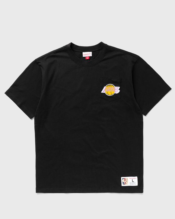 Mitchell Ness NBA PREMIUM POCKET TEE LOS ANGELES LAKERS Black BLACK