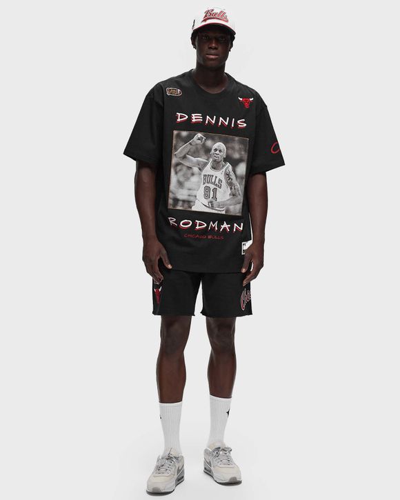 NBA HEAVYWEIGHT PREMIUM PLAYER TEE VINTAGE LOGO CHICAGO BULLS DENNIS RODMAN #91