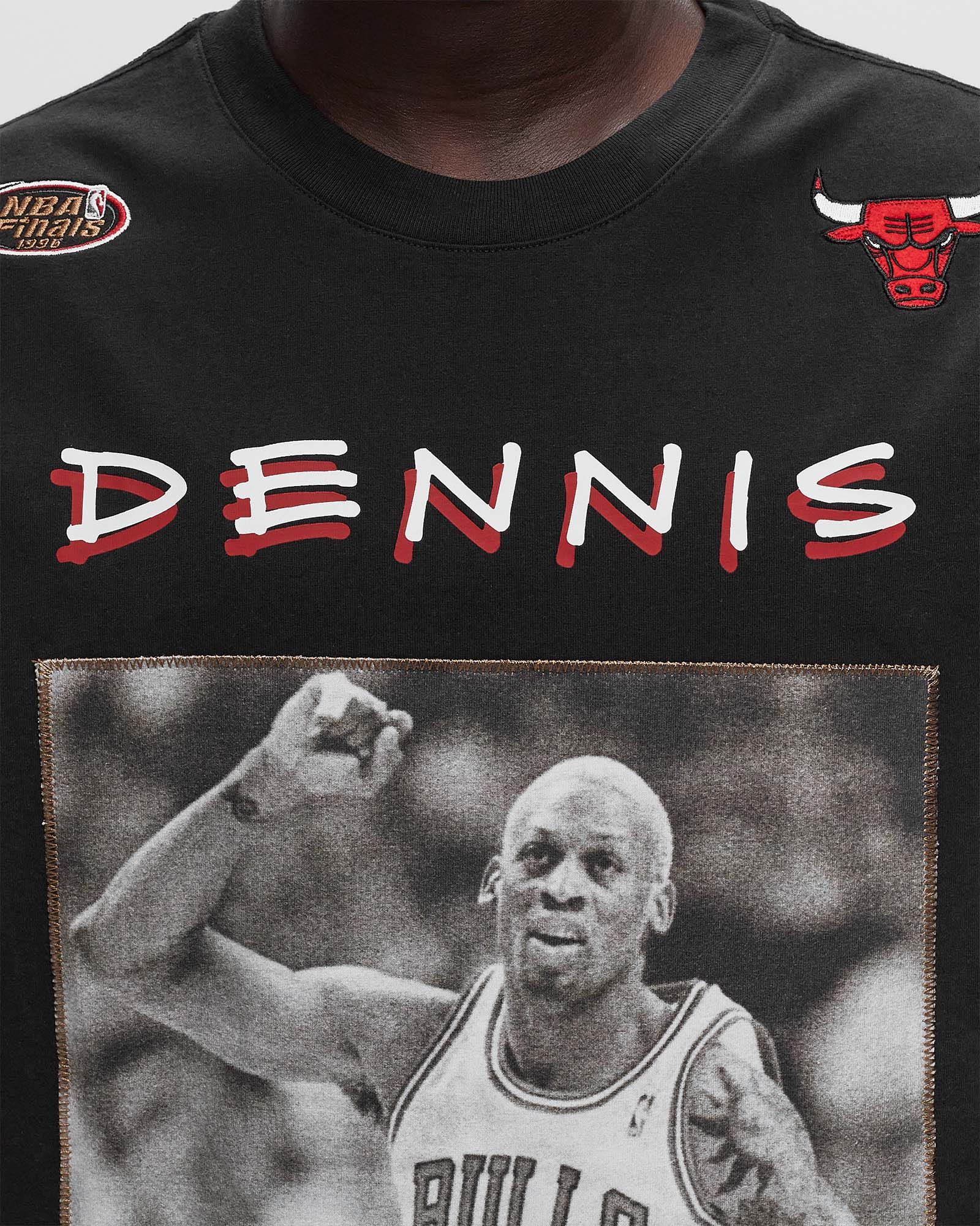 NBA HEAVYWEIGHT PREMIUM PLAYER TEE VINTAGE LOGO CHICAGO BULLS DENNIS RODMAN #91