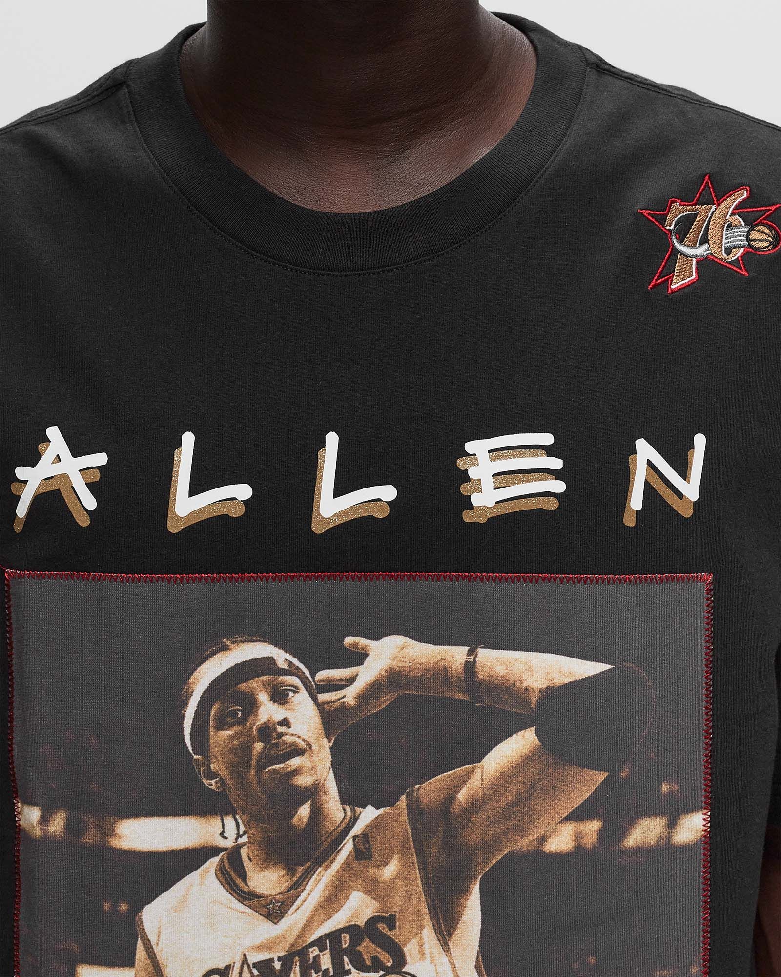 NBA HEAVYWEIGHT PREMIUM PLAYER TEE VINTAGE LOGO PHILADELPHIA 76ERS ALLEN IVERSON #3