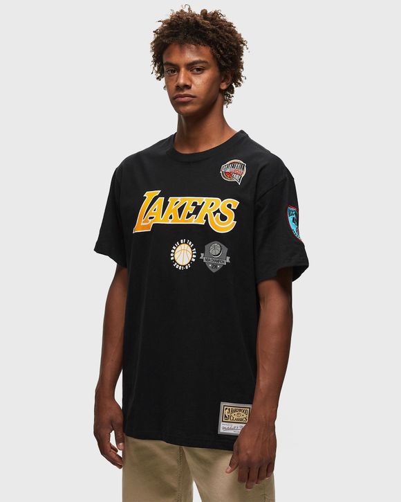 Mitchell & Ness NBA merch Take Out Tee Lakers Men Shortsleeves White in Size:L