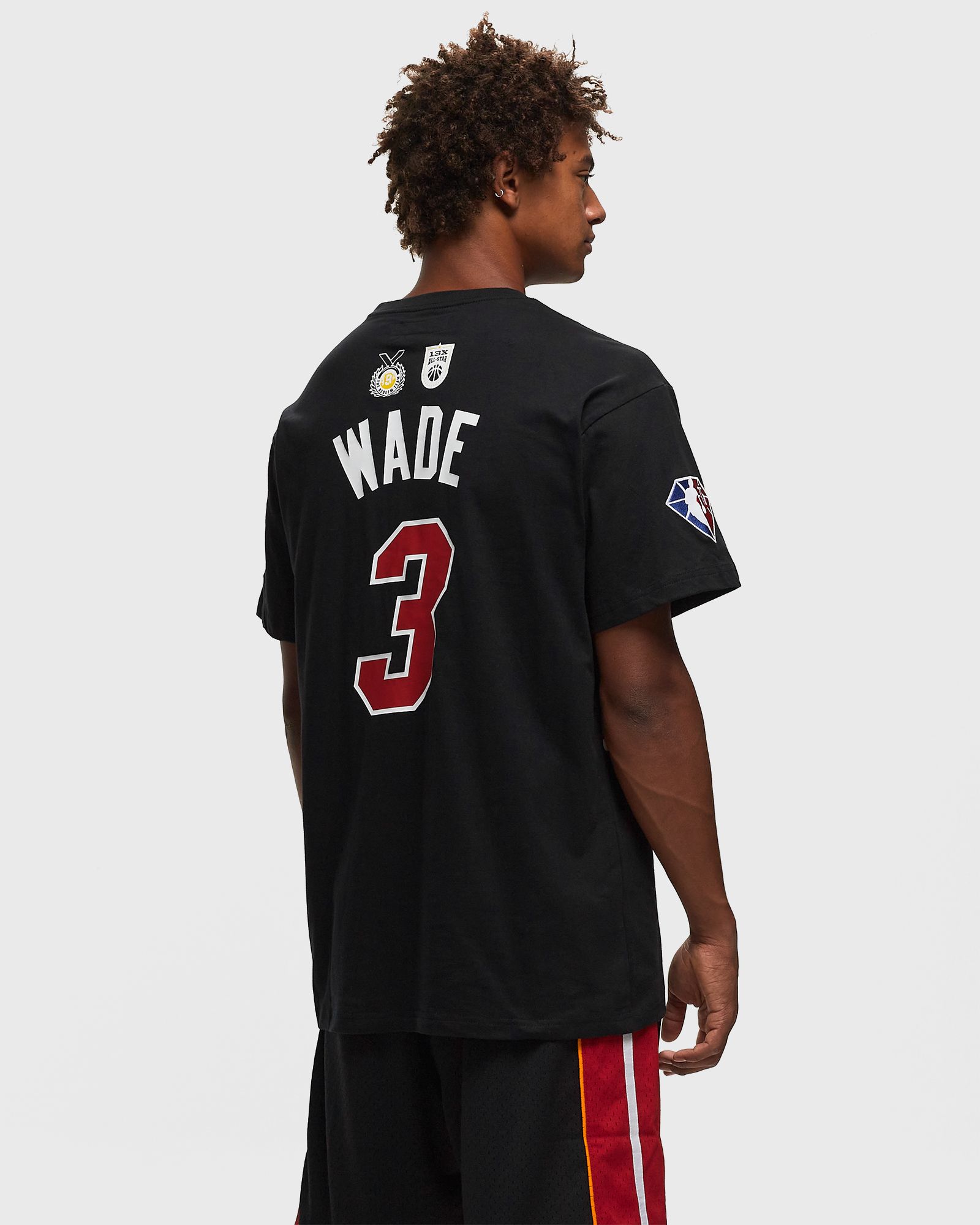NBA N&N PREMIUM TEE MIAMI HEAT HALL OF FAME DWYANE WADE #3