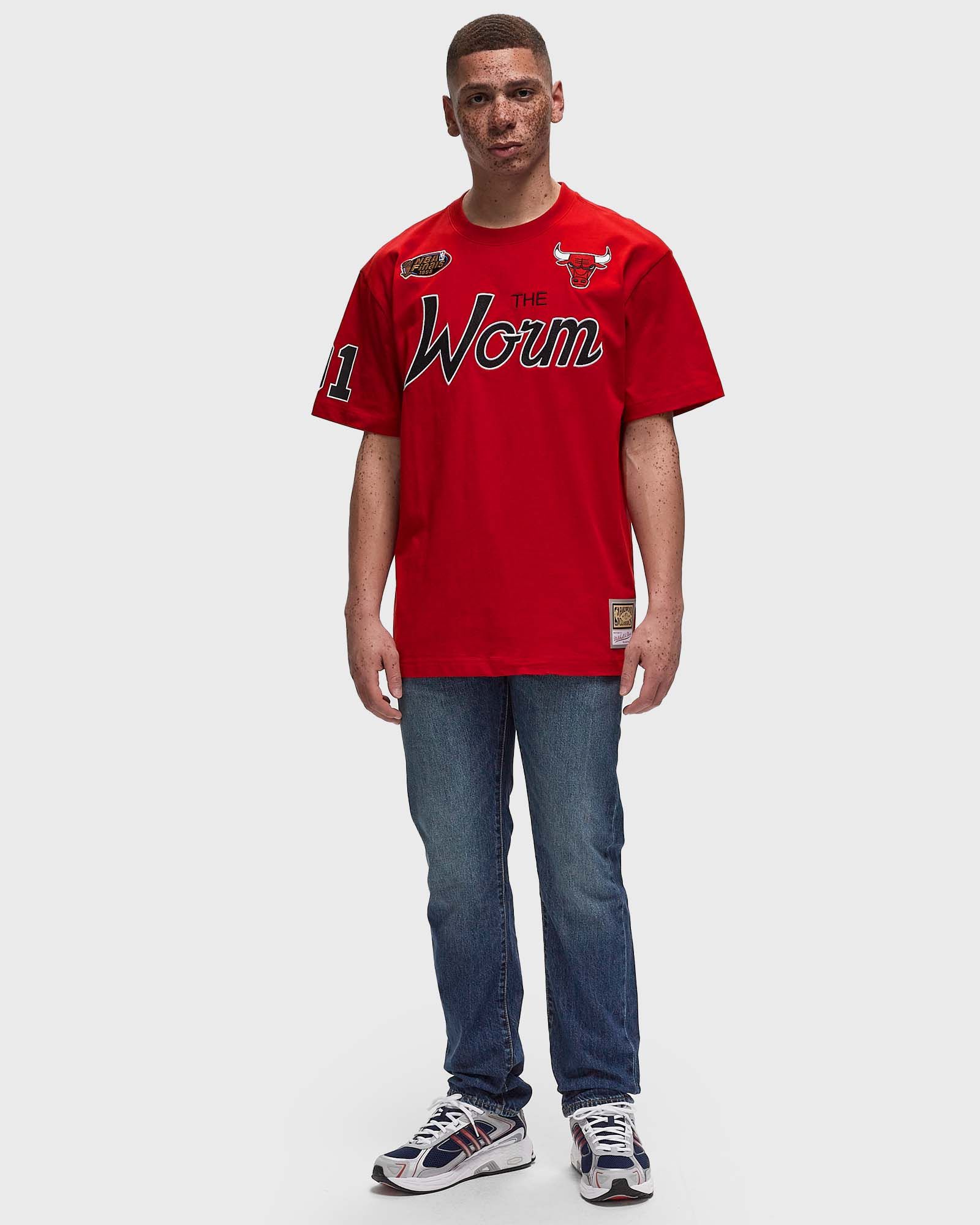 NBA PREMIUM NICKNAME SS TEE VINTAGE LOGO CHICAGO BULLS DENNIS RODMAN #91