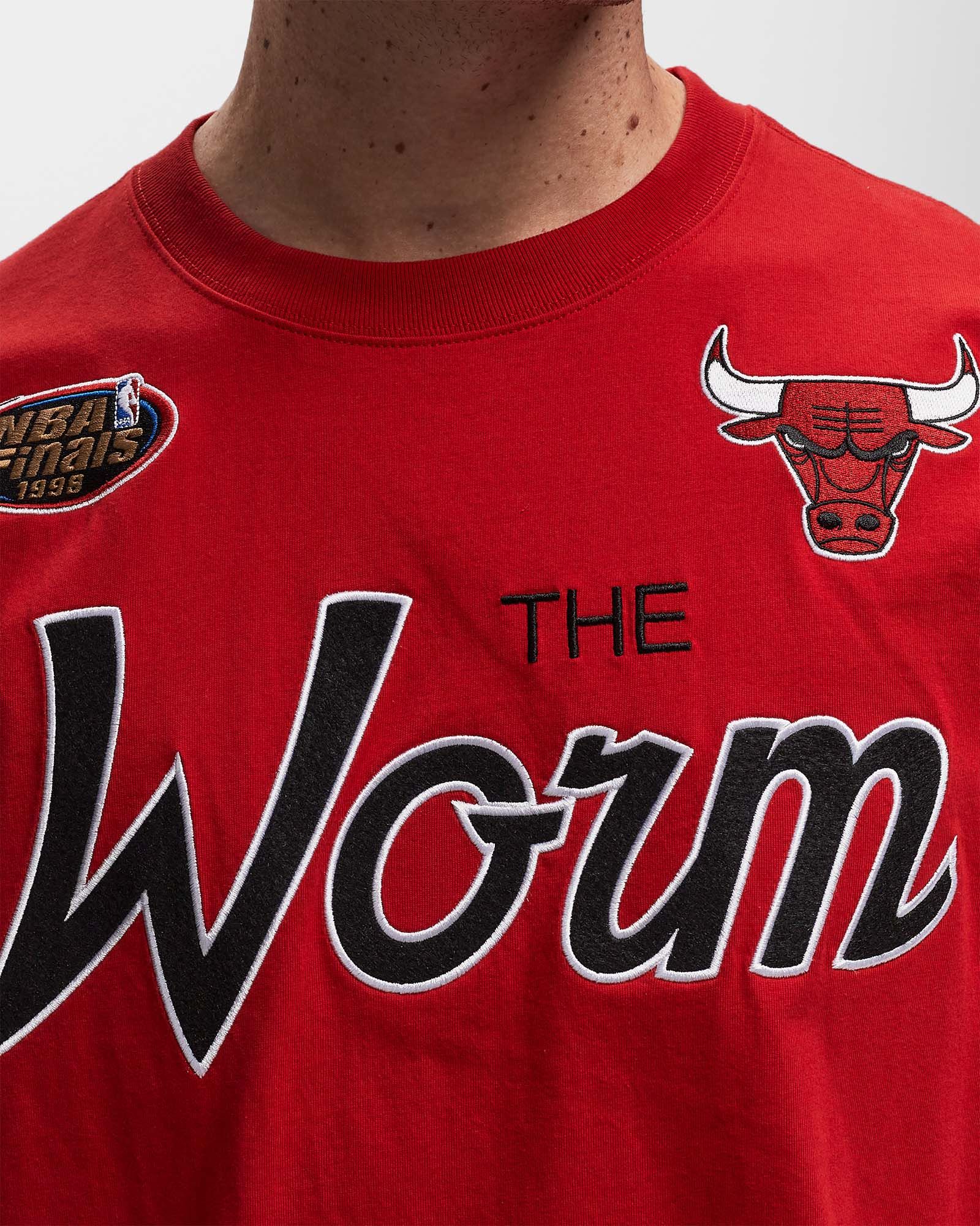 NBA PREMIUM NICKNAME SS TEE VINTAGE LOGO CHICAGO BULLS DENNIS RODMAN #91