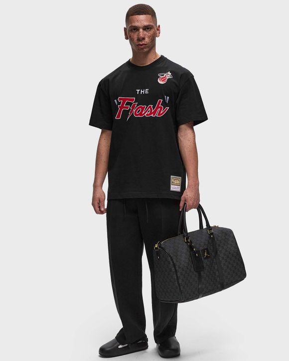 NBA PREMIUM NICKNAME SS TEE VINTAGE LOGO MIAMI HEAT DWYANE WADE #3