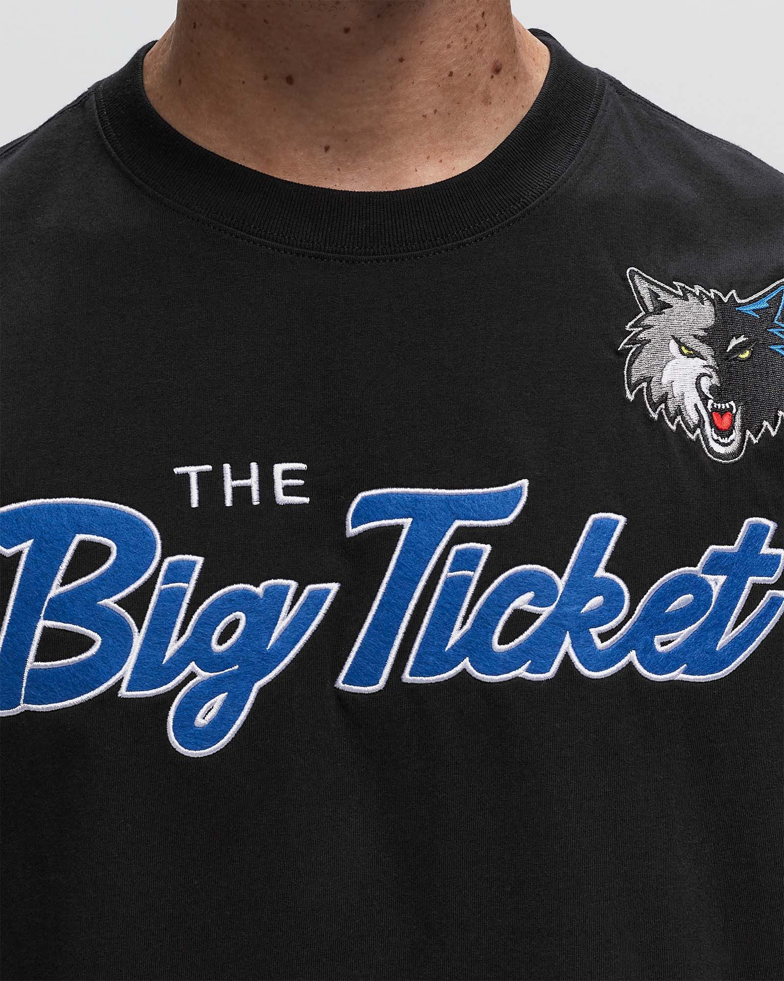 NBA PREMIUM NICKNAME SS TEE VINTAGE LOGO MINNESOTA TIMBERWOLVES KEVIN GARNETT #21