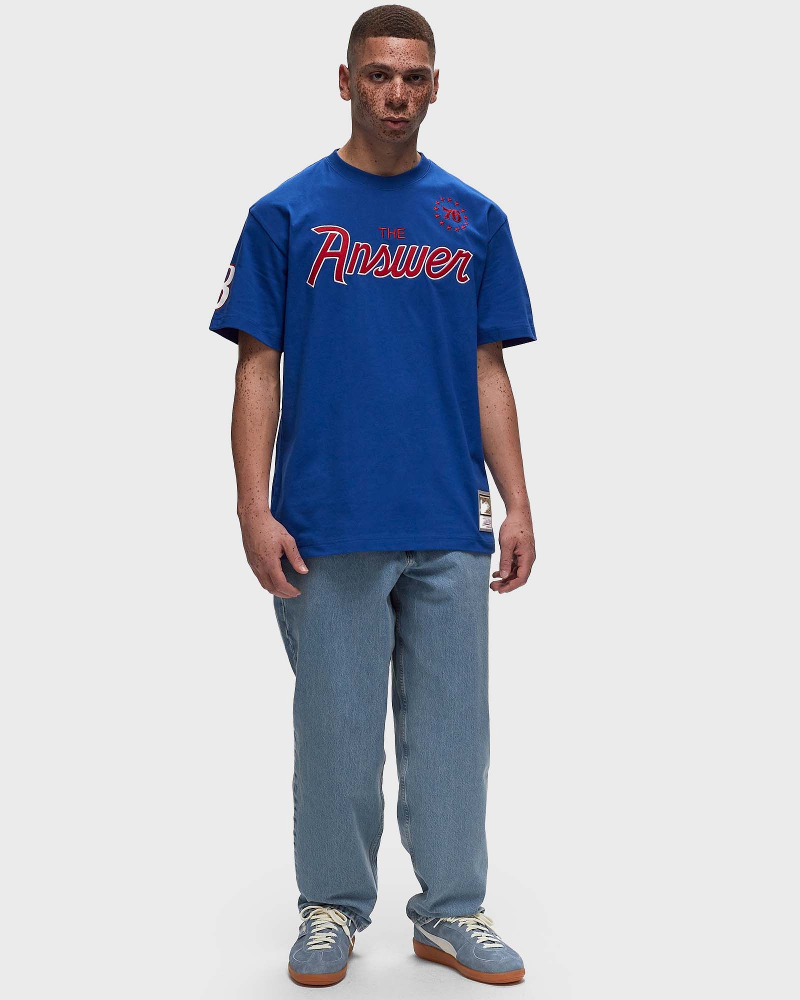 NBA PREMIUM NICKNAME SS TEE VINTAGE LOGO PHILADELPHIA 76ERS ALLEN IVERSON #3