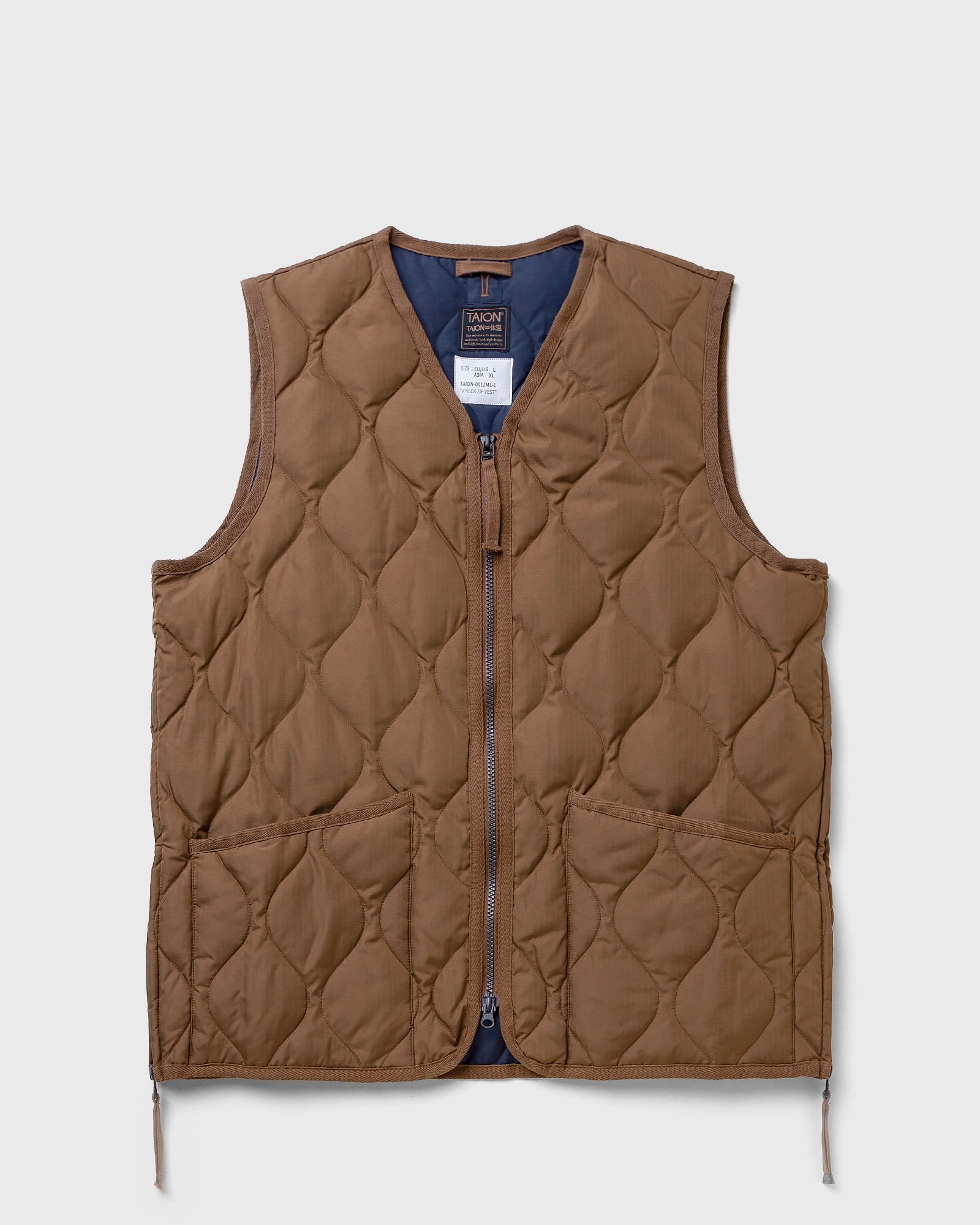 MILITARY ZIP V-NECK VEST